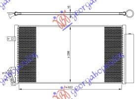 CONDENSER DIESEL (630x300) (MARELLI)