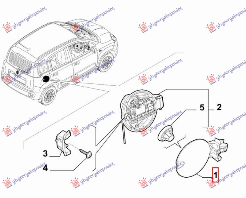 FUEL TANK DOOR (ORIGINAL)
