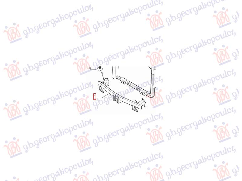 FRONT BUMPER REINFORCEMENT (ORIGINAL)