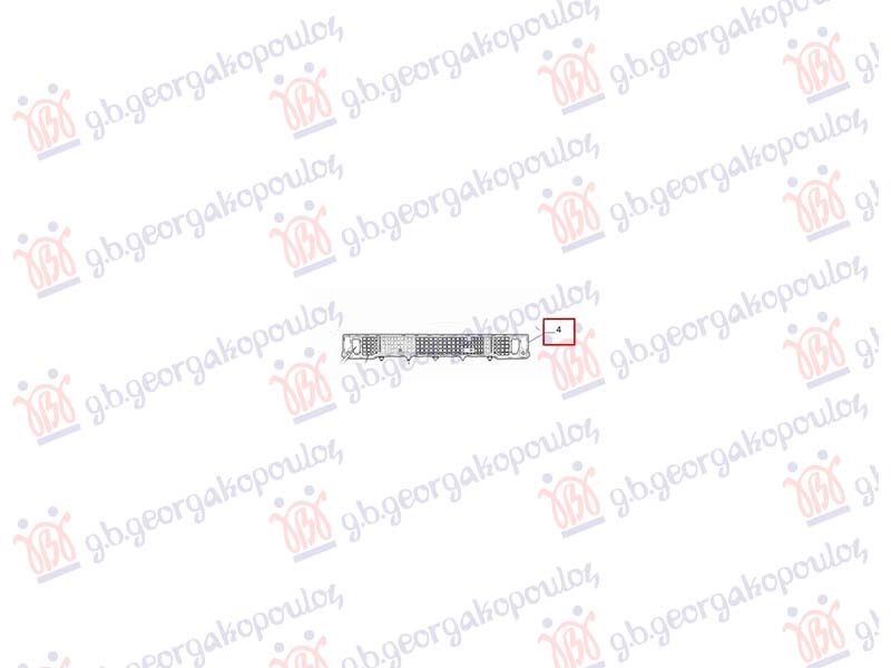 FRONT BUMPER GRILLE (ORIGINAL)