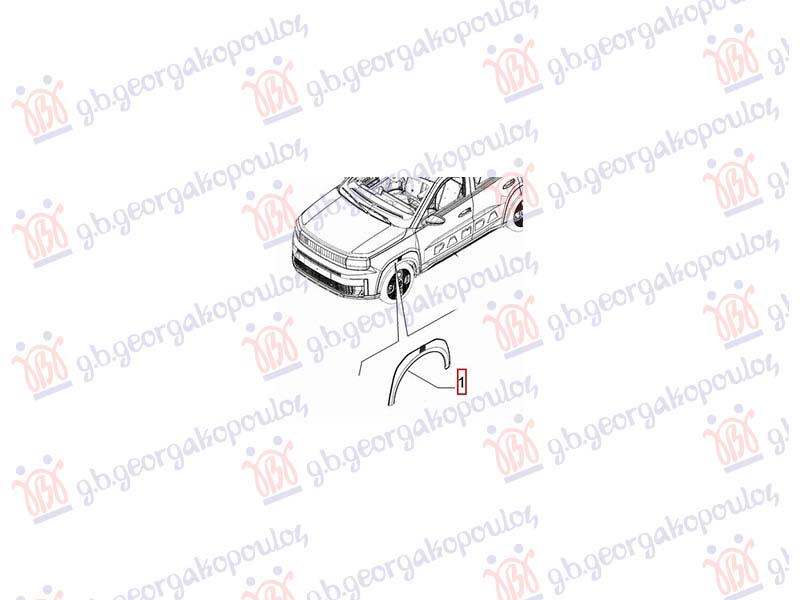 FRONT FENDER FLARE (ORIGINAL)