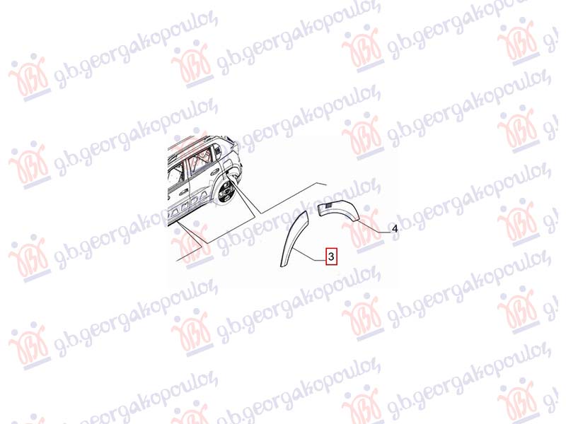 REAR DOOR FLARE (ORIGINAL)