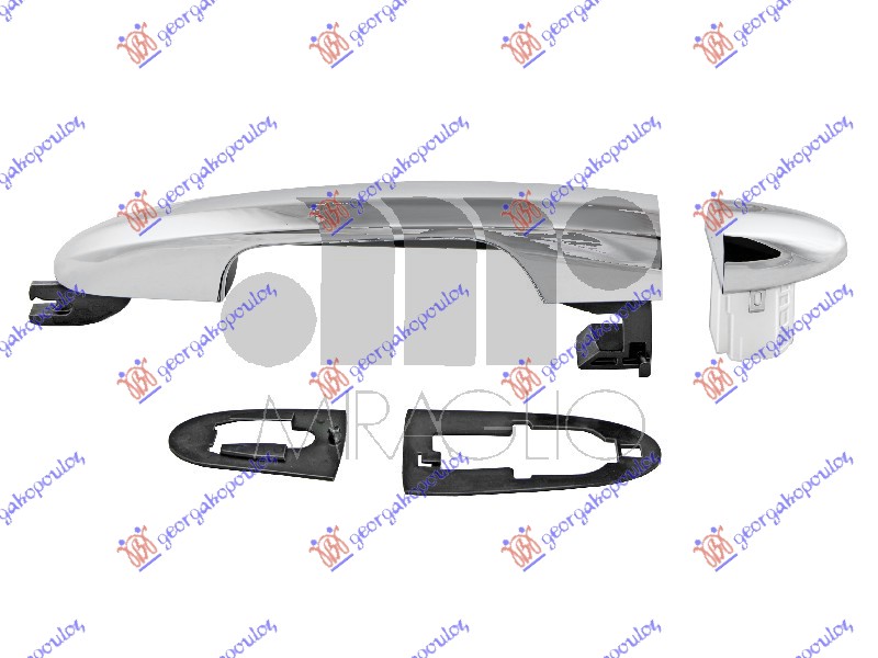 DOOR HANDLE FRONT/REAR OUTER CHROME