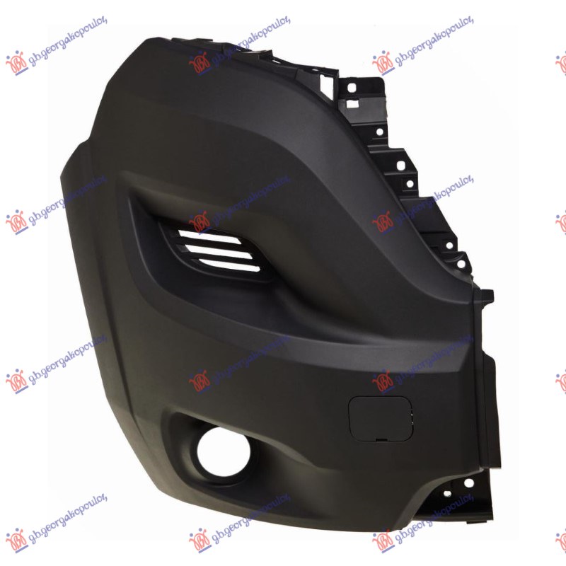FRONT BUMPER END BLACK (W/FOG LAMP HOLE) -2024