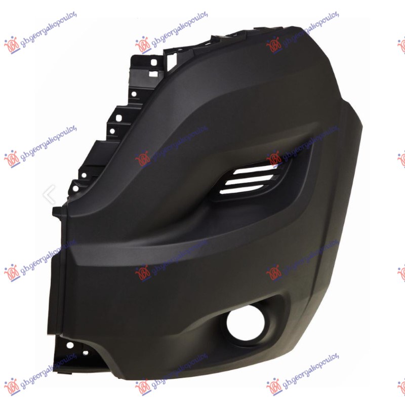 FRONT BUMPER END BLACK (W/FOG LAMP HOLE) -2024