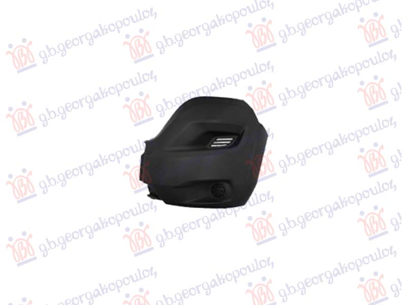 FRONT BUMPER END BLACK (W/O FOG LAMP HOLE) -2024