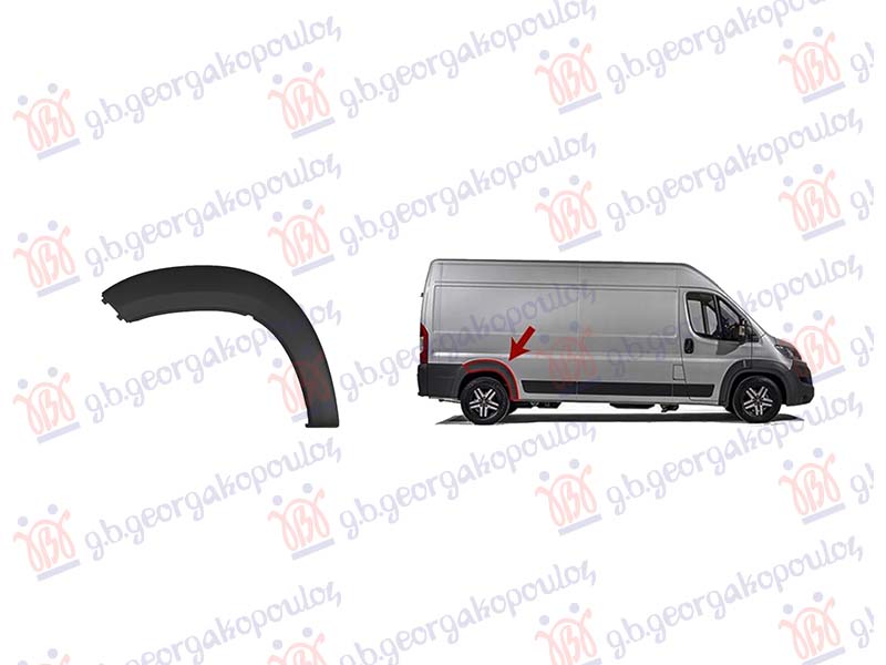 REAR FENDER FLARE BLACK