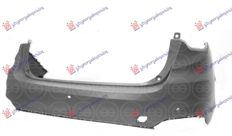 REAR BUMPER PRIMED S.W. (W/3 PDC) (A QUALITY) 2018-