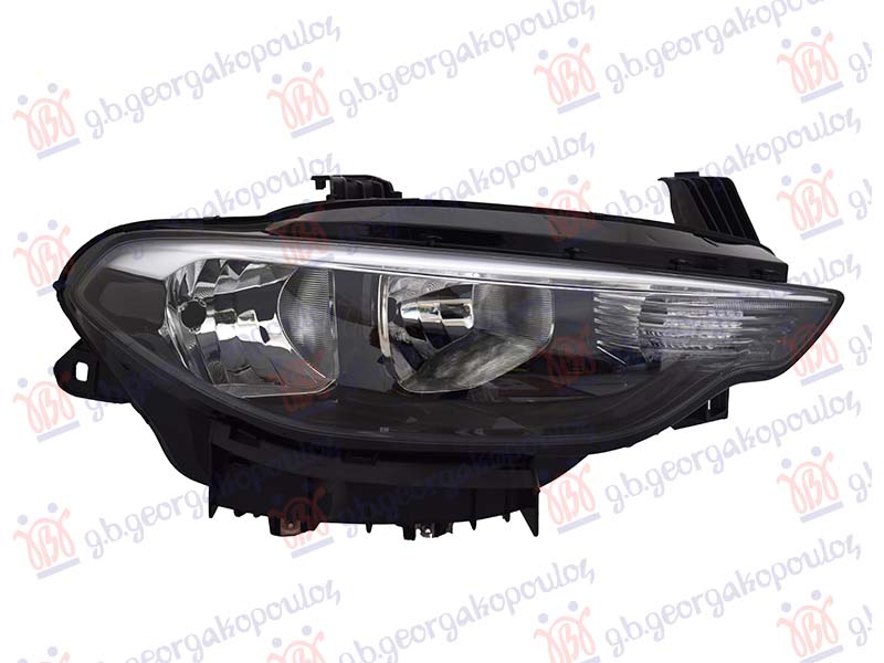 HEAD LAMP ELECTRICAL BLACK (H7/H15) (TYC)