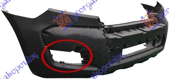 FRONT BUMPER (W/MOULDING HOLES & OBLONG FOG LAMP HOLES)