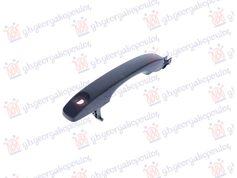 DOOR HANDLE FRONT OUTER (W/KEYHOLE) (BLACK)