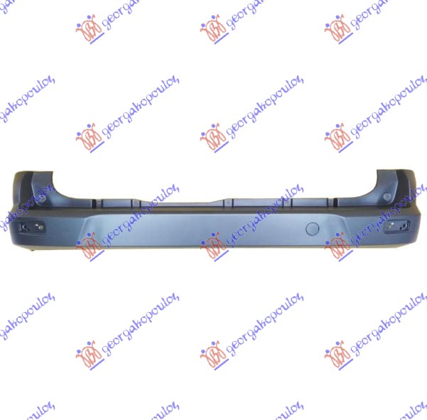 REAR BUMPER BLACK (W/CUTTING MARKS FOR PDC) (A QUALITY)