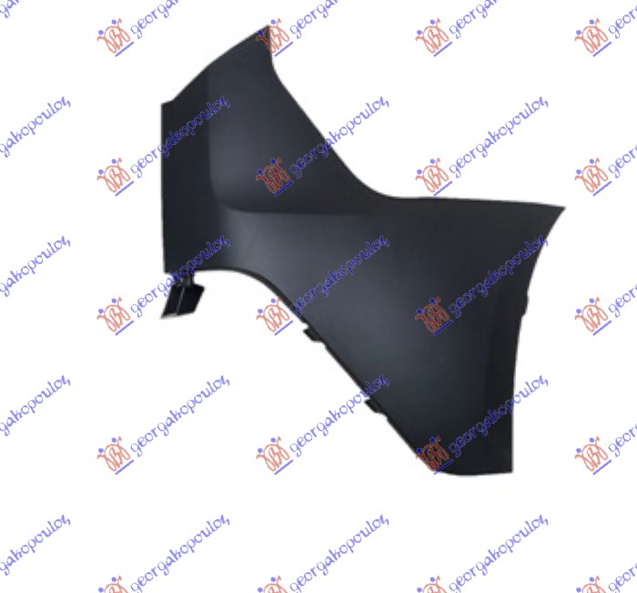REAR BUMPER END MAT-BLACK