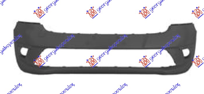 FRONT BUMPER BLACK (W/FOG LAMP HOLES)