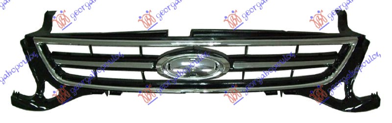 GRILLE BLACK/CHROME (CHROME MOULDING)