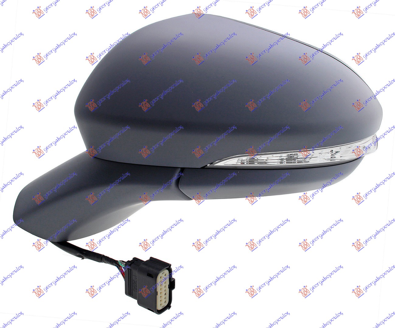 DOOR MIRROR EL. HEAT. FOLD. PRIM. (LAMP & F.LAMP & BLIS & MEM) (A QUALITY) (ASPHERICAL GLASS)