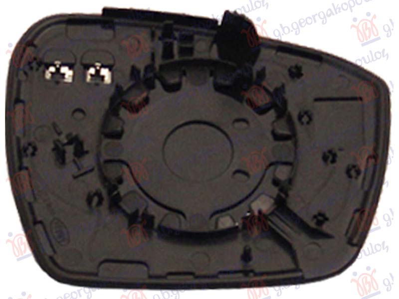 DOOR MIRROR GLASS HEATED (ASPHERICAL GLASS)