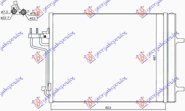 CONDENSER 1.6i 16V TURBO-2.0 TDCi