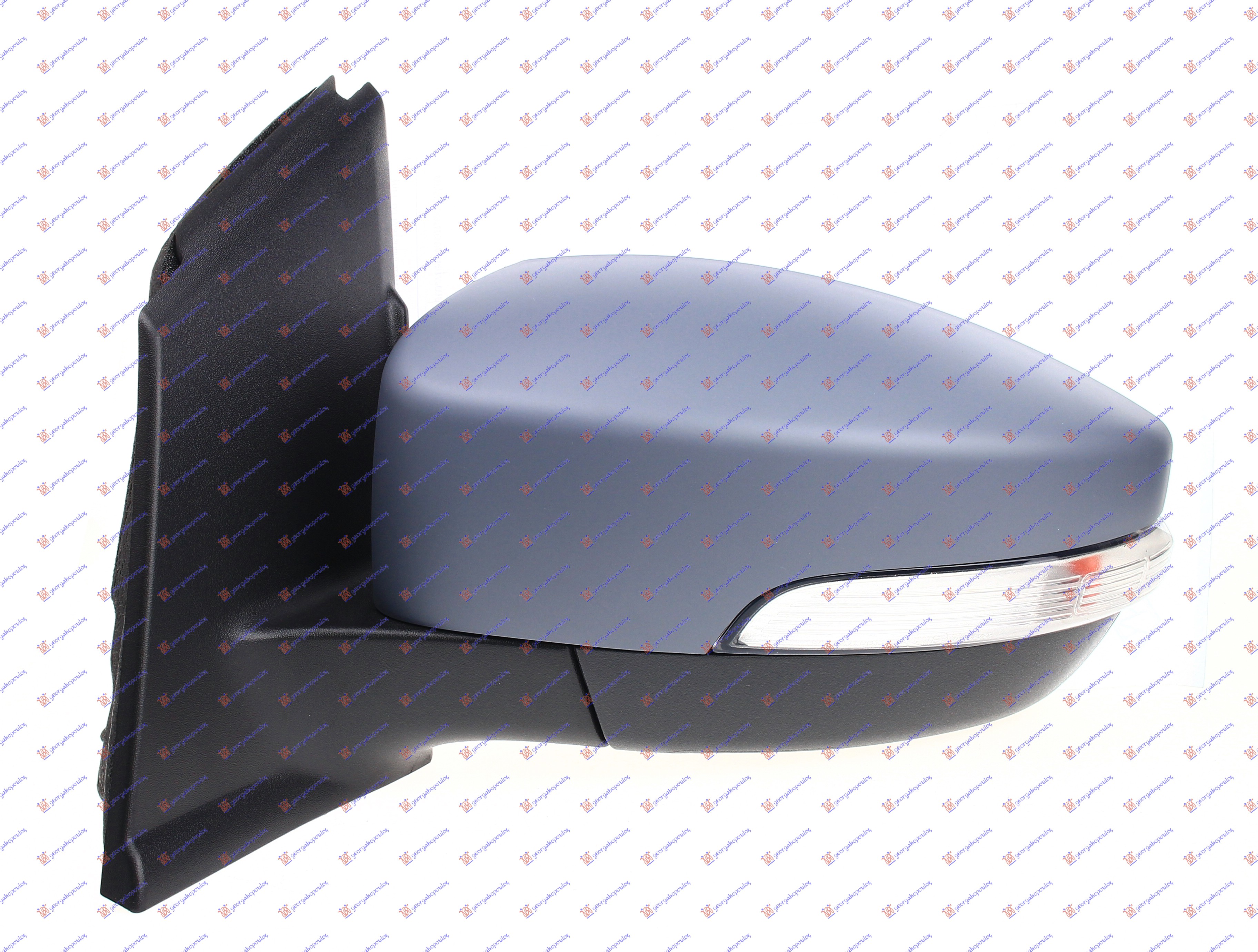 DOOR MIRROR ELECTRICAL HEATED PRIMED (W/SIDE LAMP) (ASPHERICAL GLASS)