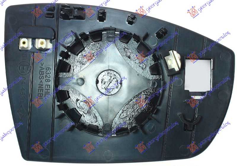 DOOR MIRROR GLASS HEATED (ASPHERICAL GLASS)