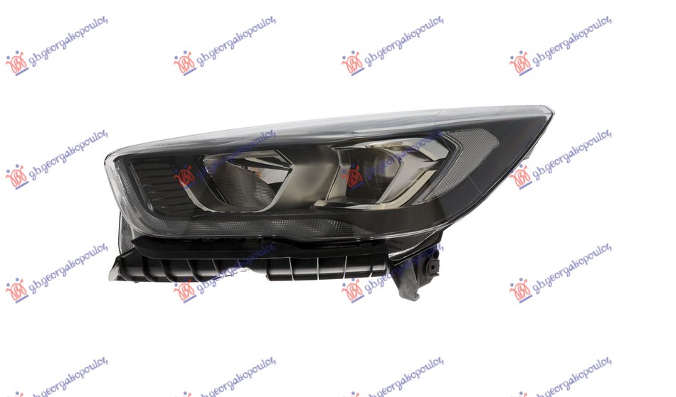 HEAD LAMP ELECTRICAL BLACK (H7/H1) (W/LED DRL) (VALEO)