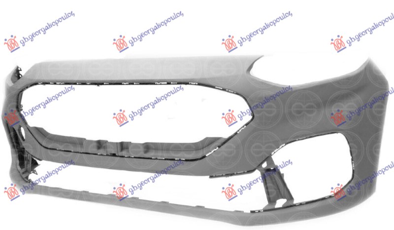 FRONT BUMPER PRIMED 2021- (ST/ST-LINE) (WITH 4 CUTTING MARKS FOR PDC) (A QUALITY)