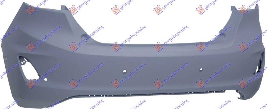 REAR BUMPER PRIMED (W/6 PDC) (A QUALITY)