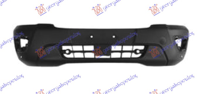 FRONT BUMPER BLACK (W/4 PDC) (A QUALITY)