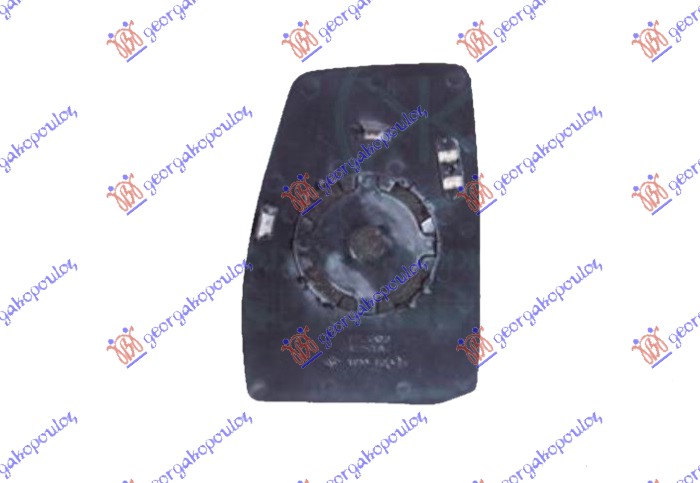 DOOR MIRROR GLASS UPPER HEATED (W/BLIS) (CONVEX GLASS)