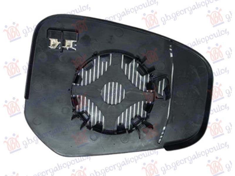 DOOR MIRROR GLASS HEATED 2017- (ASPHERICAL GLASS)