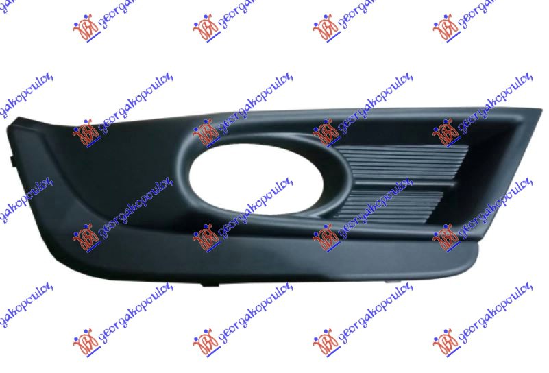 FRONT BUMPER GRILLE BLACK (W/ FOG LAMP HOLE)