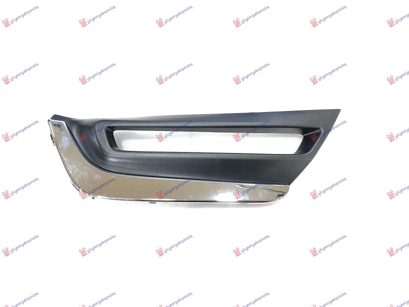 FRONT BUMPER GRILLE BLACK W/CHROME (W/DRL HOLE)
