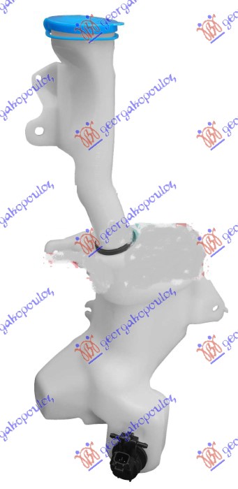 WIPER WASHER TANK W/NECK & CAP & MOTOR