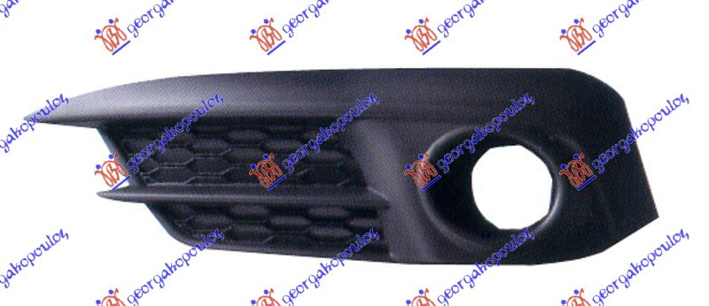 FRONT BUMPER GRILLE (W/ FOG LAMP HOLE)
