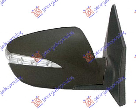 DOOR MIRROR ELECTRICAL HEATED FOLDABLE (W/SIDE LAMP) (A QUALITY) (CONVEX GLASS)
