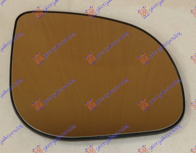 DOOR MIRROR GLASS HEATED (MIRROR W/SIDE LAMP) (CONVEX GLASS)