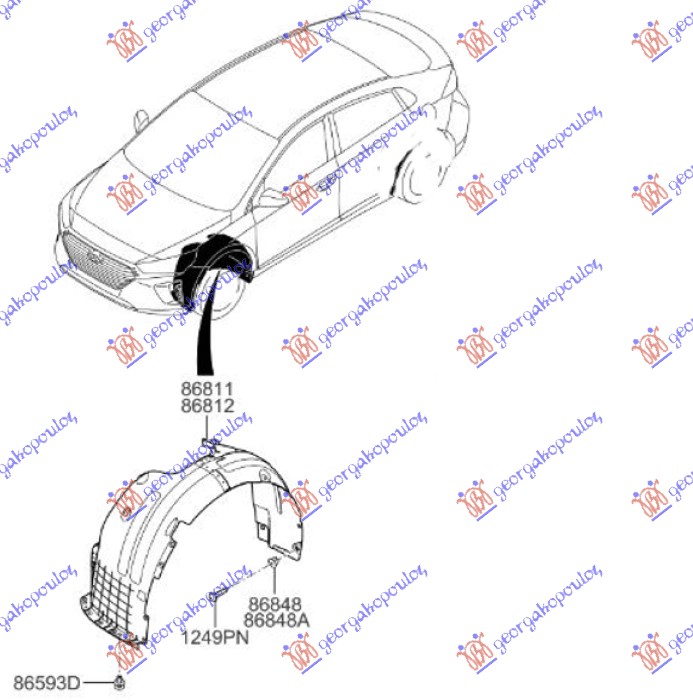 FRONT INNER FENDER (ORIGINAL)