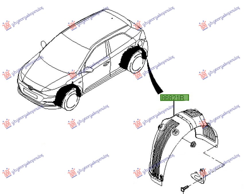 REAR INNER PLASTIC FENDER