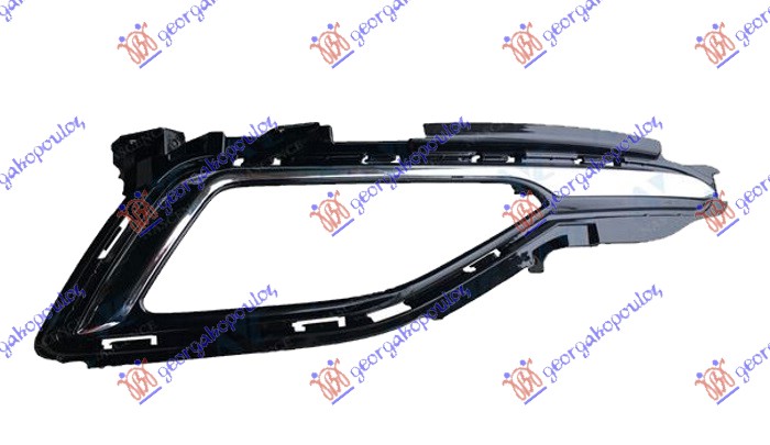 FRONT BUMPER GRILLE (W/ FOG LAMP HOLE & CHROME)
