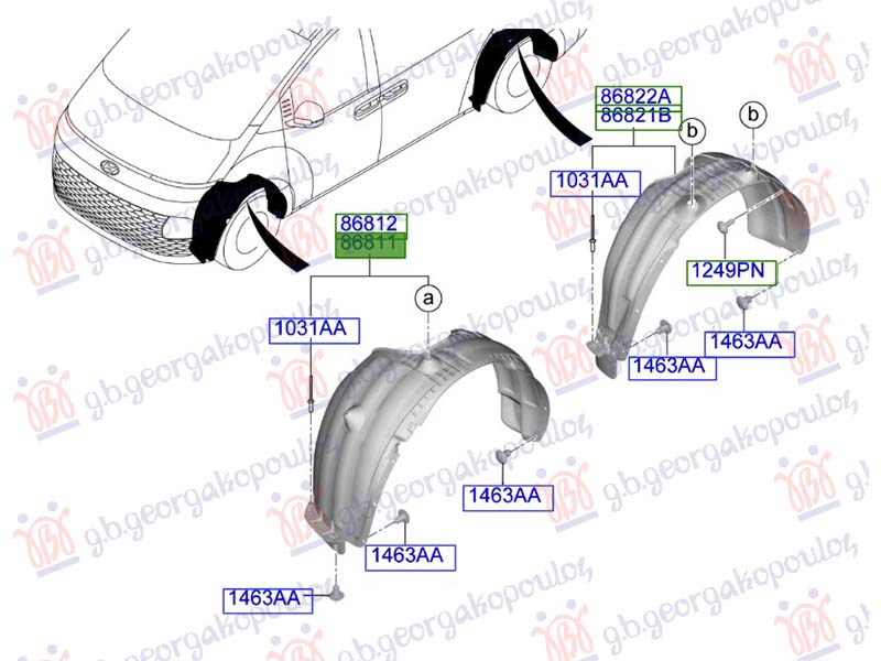 FRONT INNER FENDER PLASTIC (ORIGINAL)