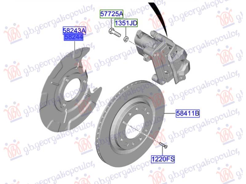 SPLASH PANEL BRAKE DISC REAR (ORIGINAL)