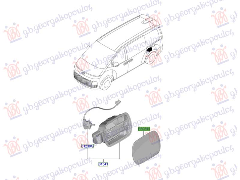 FUEL TANK DOOR (ORIGINAL)