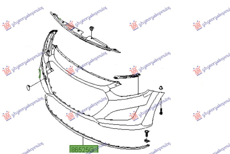 FRONT BUMPER SPOILER (ORIGINAL)