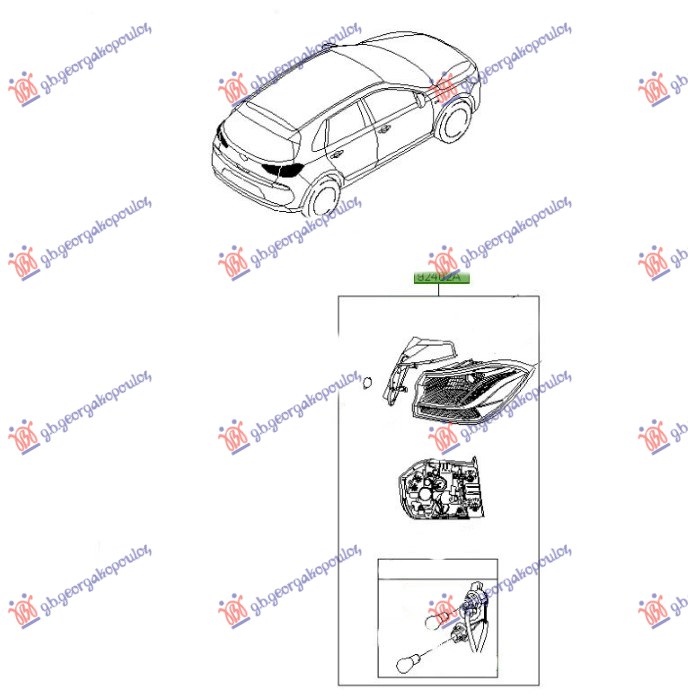 TAIL LAMP OUTER (H/B) (ORIGINAL)