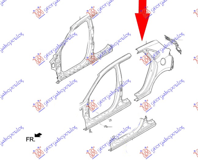 REAR FENDER (ORIGINAL)