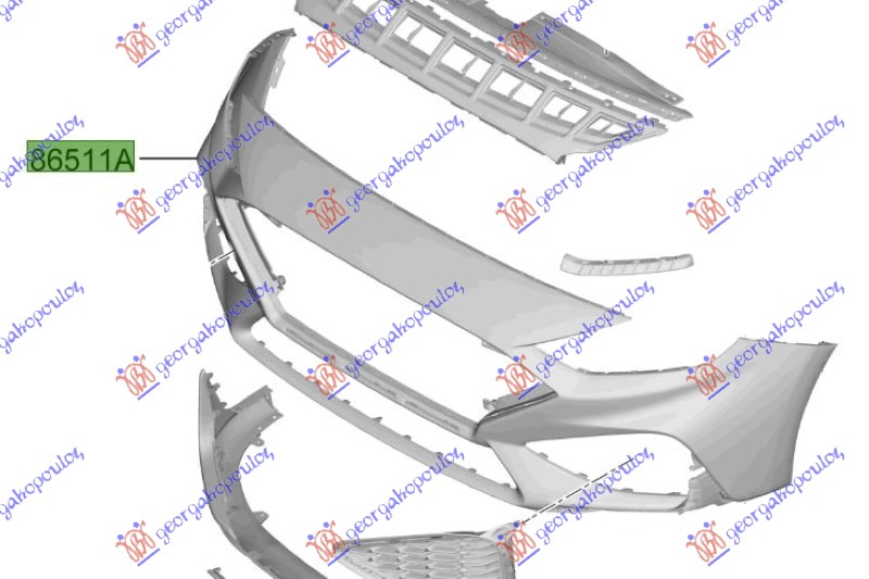 FRONT BUMPER (N-LINE) (ORIGINAL)