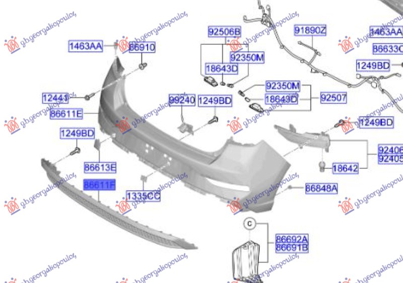 REAR BUMPER LOWER (ORIGINAL)