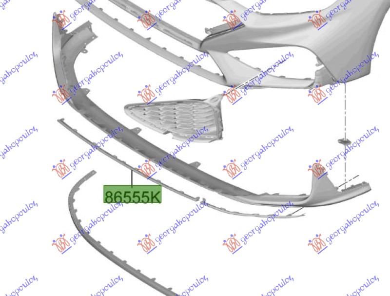 FRONT BUMPER MOULDING (N-LINE) (ORIGINAL)