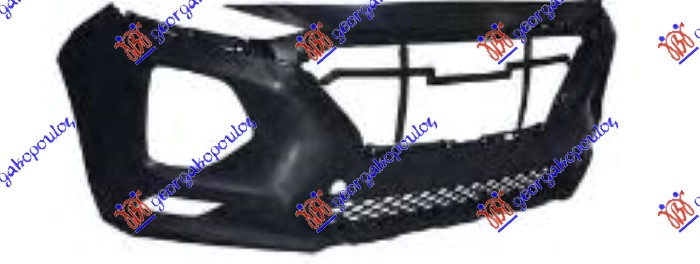FRONT BUMPER (ASSY) W/LOWER GRILLE & SPOILER (W/TOW HOOK COVER HOLE)