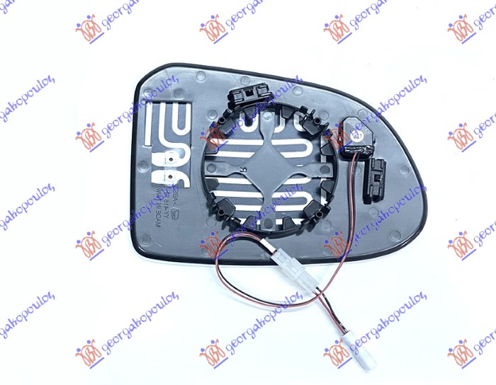 DOOR MIRROR GLASS HEATED (W/BLIS) (FLATGLASS)